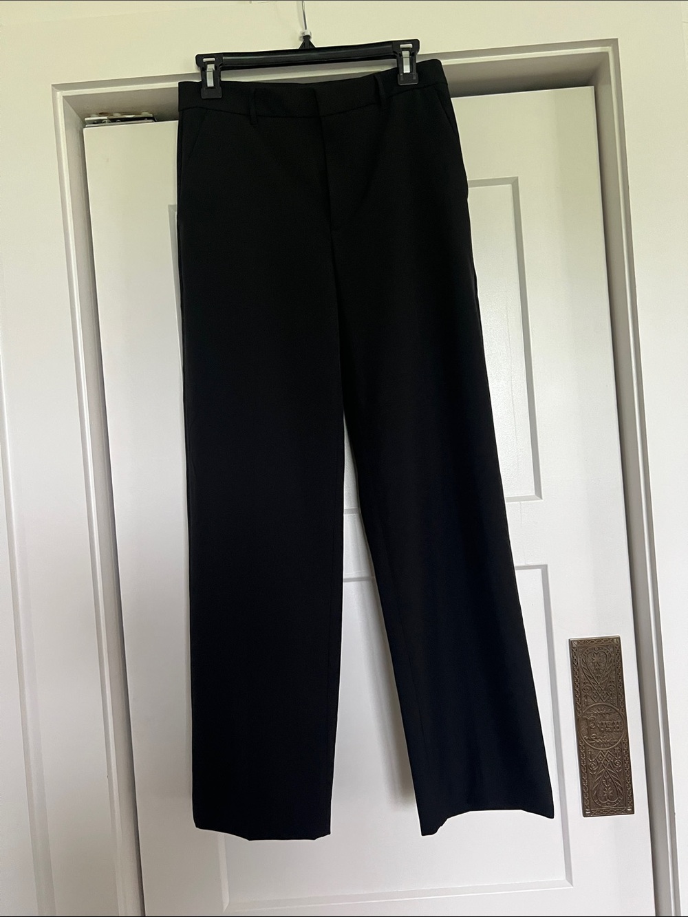 Banana Republic Sculpted Stretch Black Wide Leg Trouser Pants - Size 2